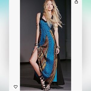 Free people star dust crinkle maxi dress